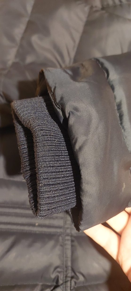 Levis marka uzun kadın kürklü şişme mont - Görsel 5