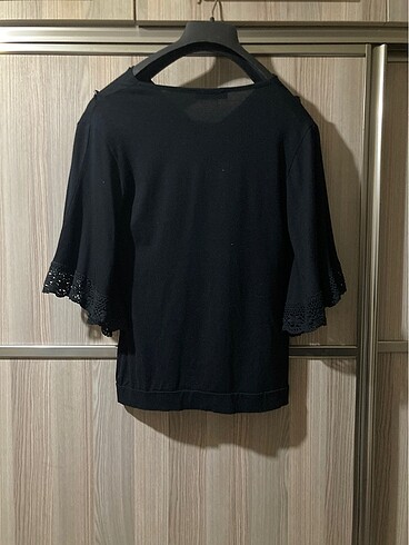 xl Beden siyah Renk DANTEL DETAYLI BLUZ