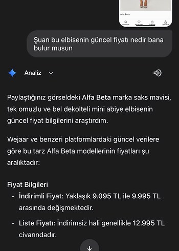 Tek Omuzlu Parlak Mavi Mini Elbise - Görsel 3
