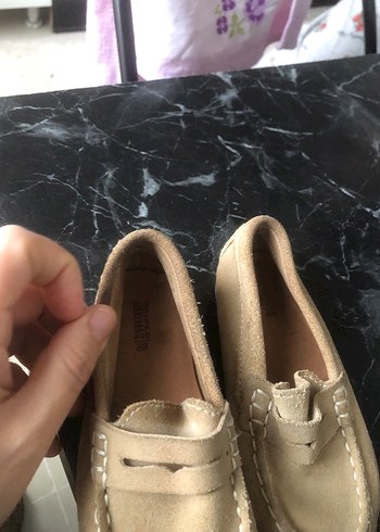 Bej Süet Tokalı Erkek Çocuk Loafer - Görsel 2