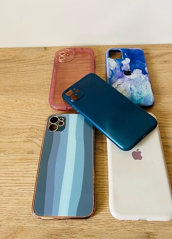 Diğer 5 adet iPhone 11 telefon kılıfları 