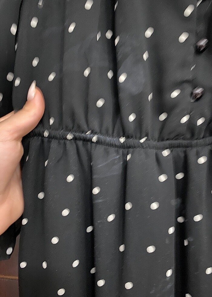 puantiyeli elbise - Görsel 2