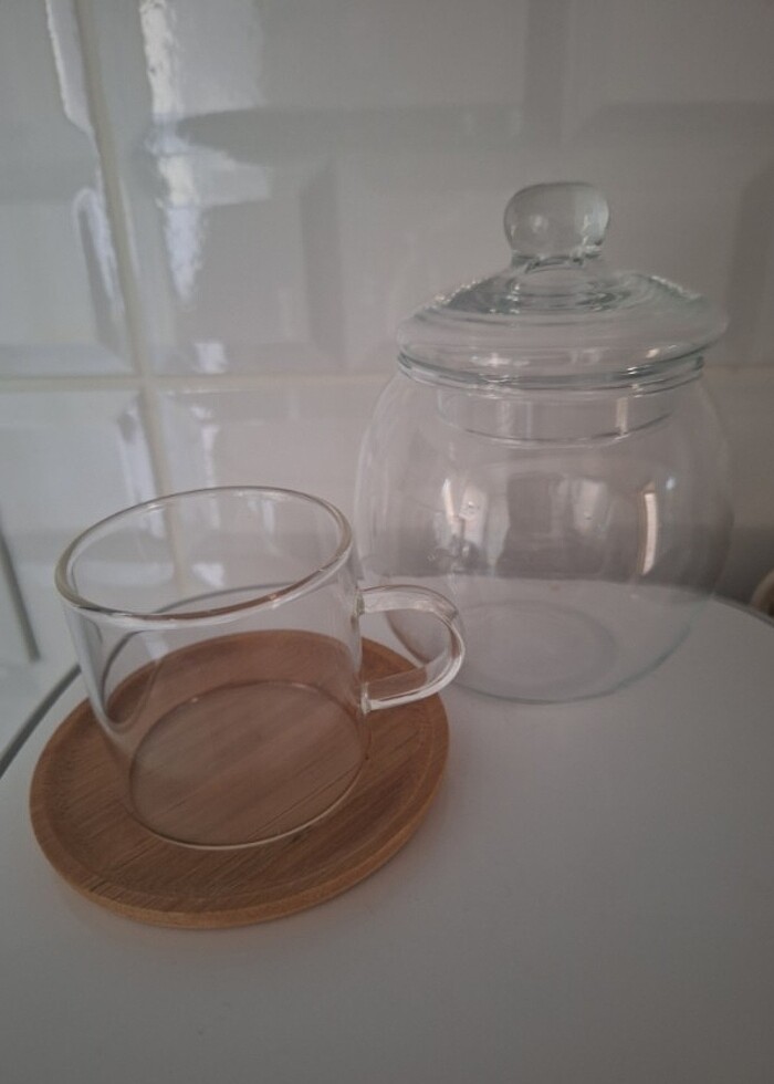 4 adet fincan ve şekerlik - Görsel 2