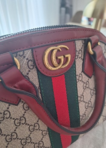 Kahverengi Parıltılı Klasik Kadın Çanta - Görsel 3