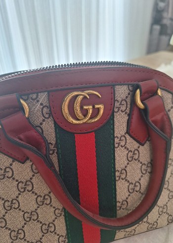 Kahverengi Parıltılı Klasik Kadın Çanta - Görsel 2