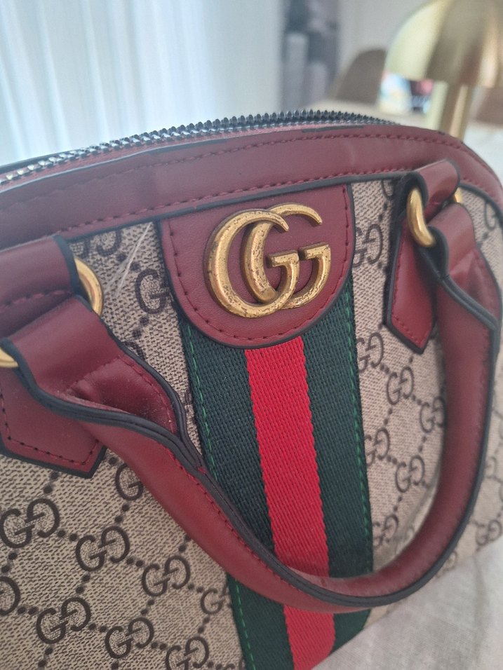 Kahverengi Parıltılı Klasik Kadın Çanta - Görsel 3