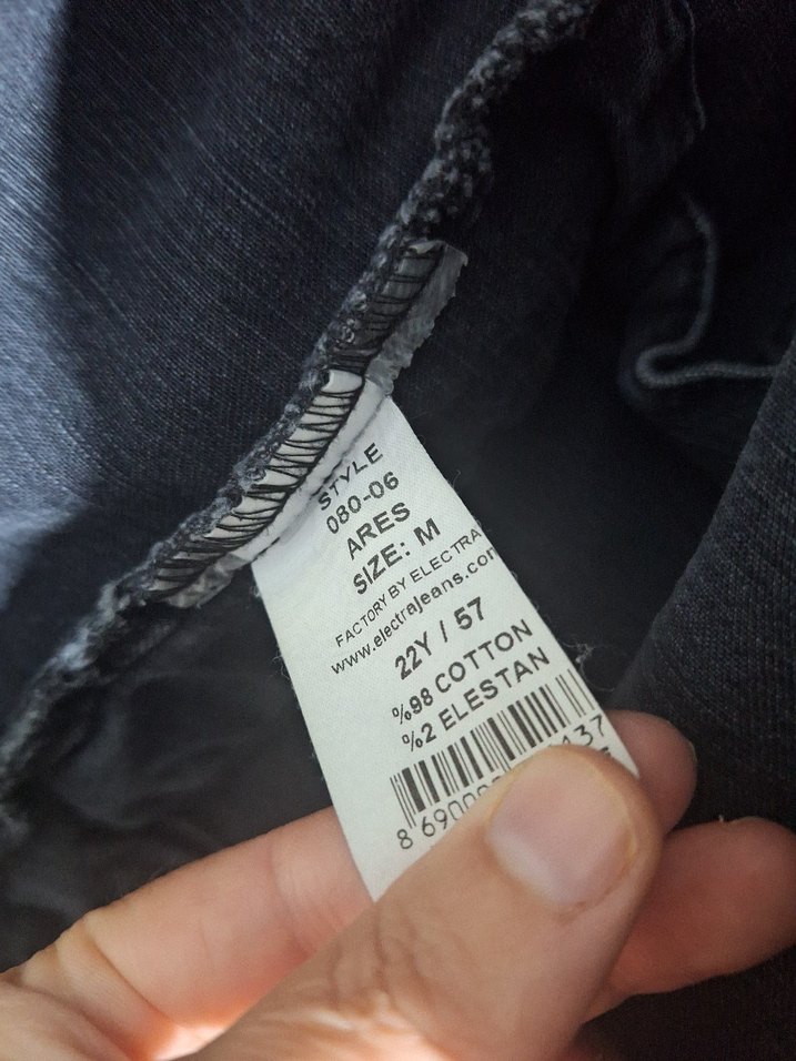 Düğmeli Siyah Denim Ceket, Salaş Kesim - Görsel 3