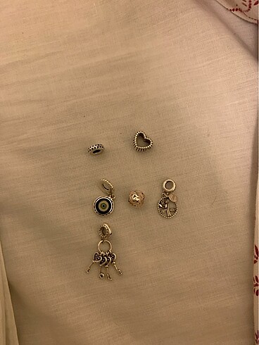 925 ayar orjinal pandora charms (hepsi temizlenip yollanacaktir)