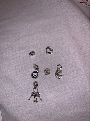 Pandora 925 ayar orjinal pandora charms (hepsi temizlenip yollanacaktir)