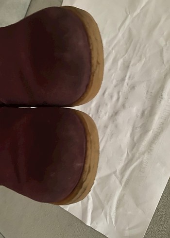 25 Beden bordo Renk Bordo Süet Püsküllü Kız Botu