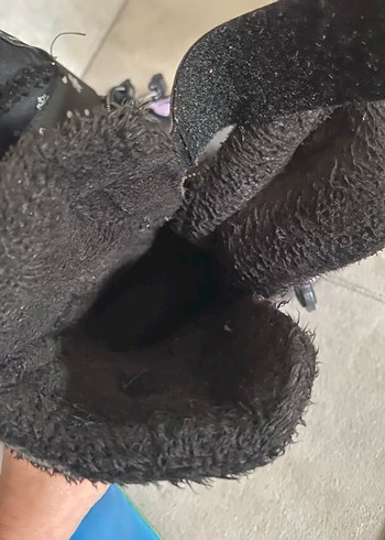 28 Beden mor Renk Mor Kız Çocuk Botu Velcro Bağcıklı