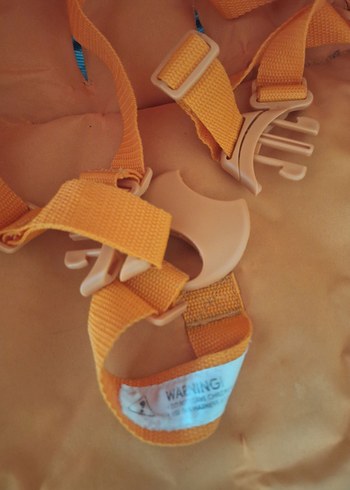 Turuncu Bebek Arabası Gri Detaylı - Görsel 6