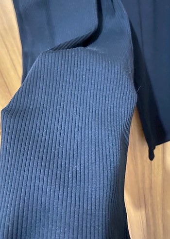Diğer Siyah Rahat Kesim Kumaş Pantolon