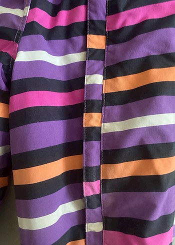 Mor Çizgili Bebek Tulumu - Görsel 5