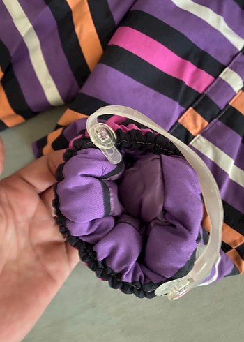 Mor Çizgili Bebek Tulumu - Görsel 6