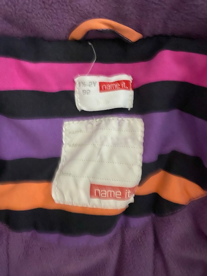 Mor Bağlamalı Desenli Bebek Tulum - Görsel 5