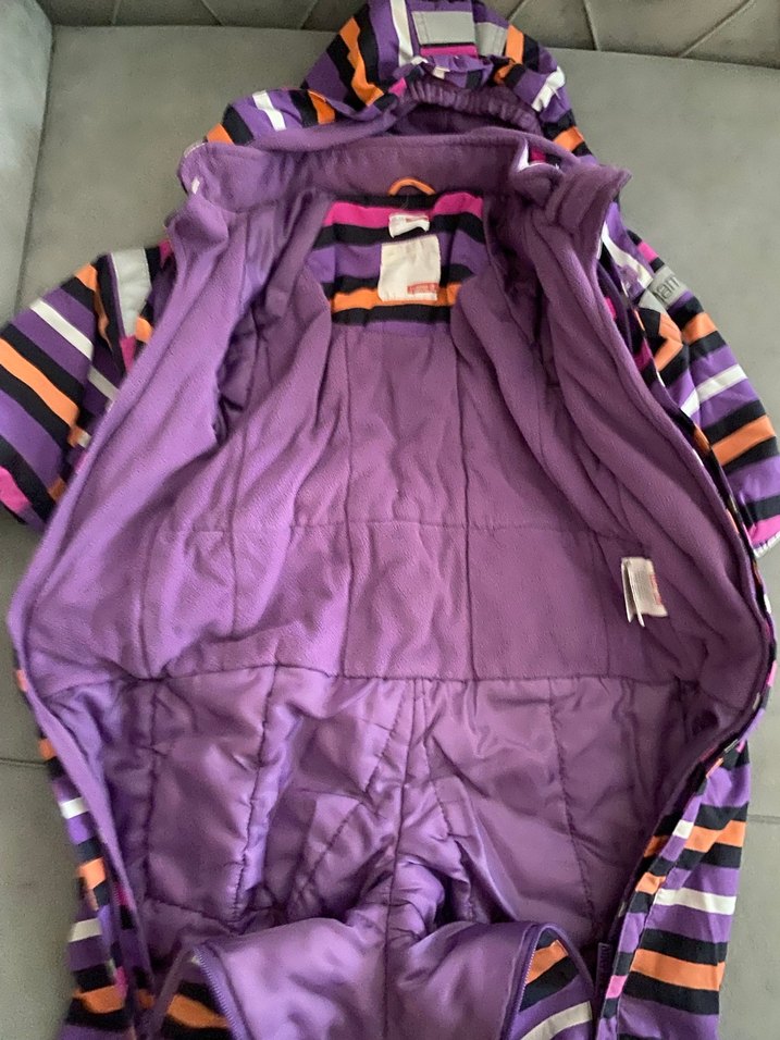 Mor Çizgili Bebek Tulumu - Görsel 5