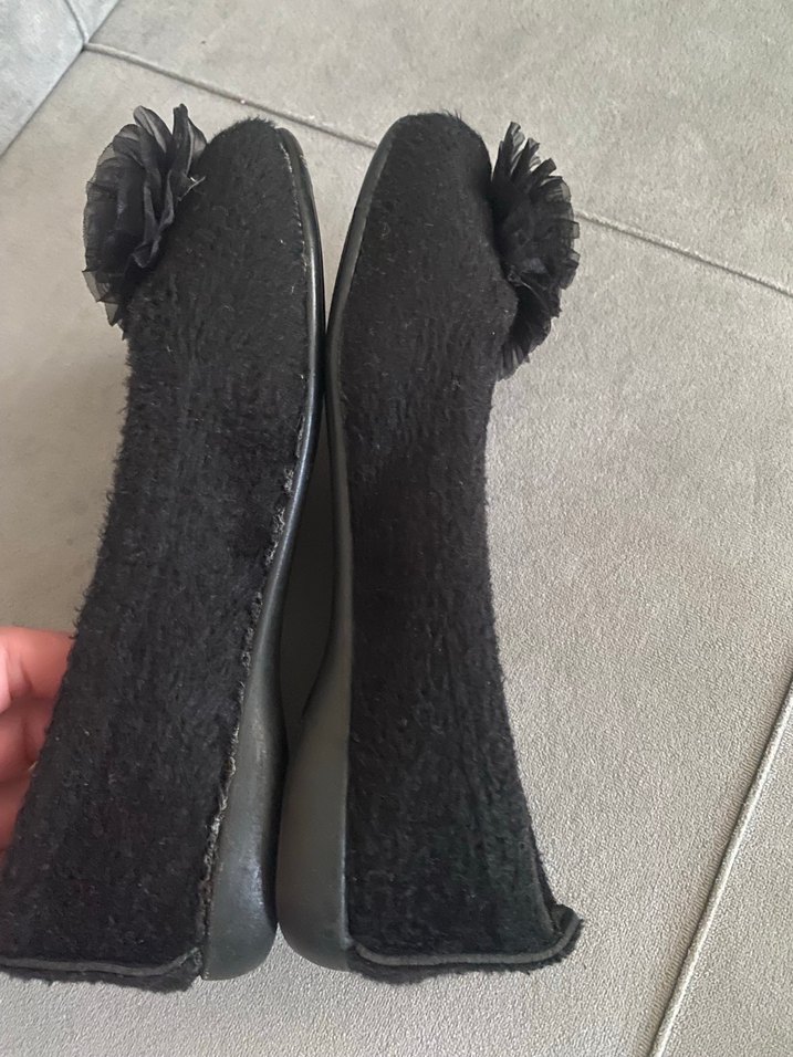 Kız Çocuk Siyah Fırfırlı Babet - Görsel 4