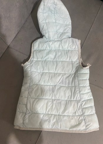 Kız Çocuk Kapüşonlu  Yelek - Görsel 4