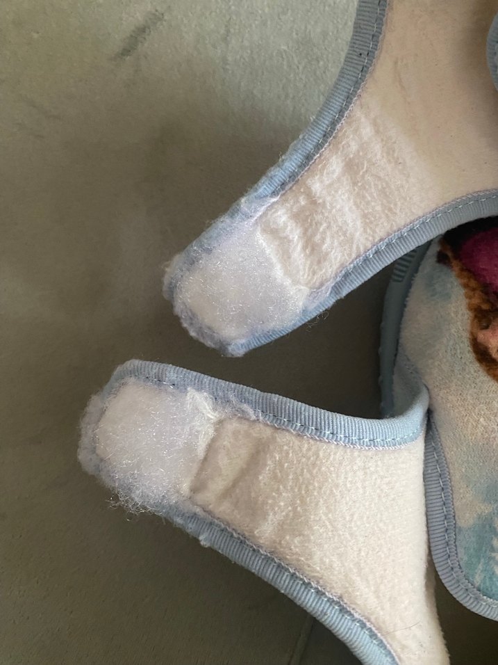 Kız Çocuk Mavi Baskılı Sıcak Ev Terliği - Görsel 5