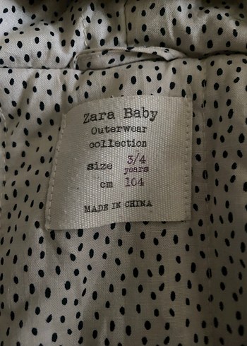 Kız Çocuk Kahverengi Kapüşonlu Peluş Ceket - Görsel 4