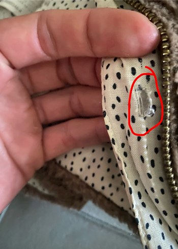 Kız Çocuk Kahverengi Kapüşonlu Peluş Ceket - Görsel 6