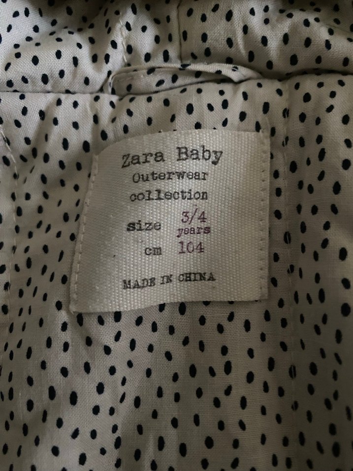 Kız Çocuk Kahverengi Kapüşonlu Peluş Ceket - Görsel 4