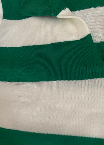 Kız Çocuk Yeşil Kısa Kollu Polo Tişört - Görsel 2