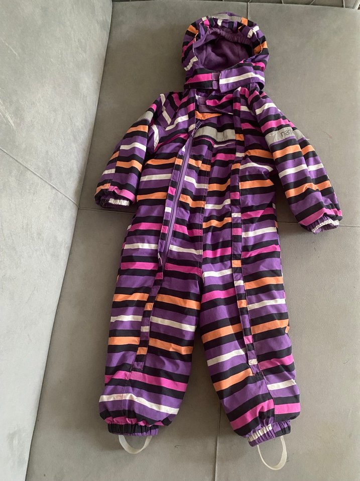 Mor Bağlama Desenli Bebek Tulumu - Görsel 3