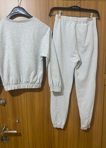 Gri Baskılı Kız Eşofman Takımı - Görsel 2