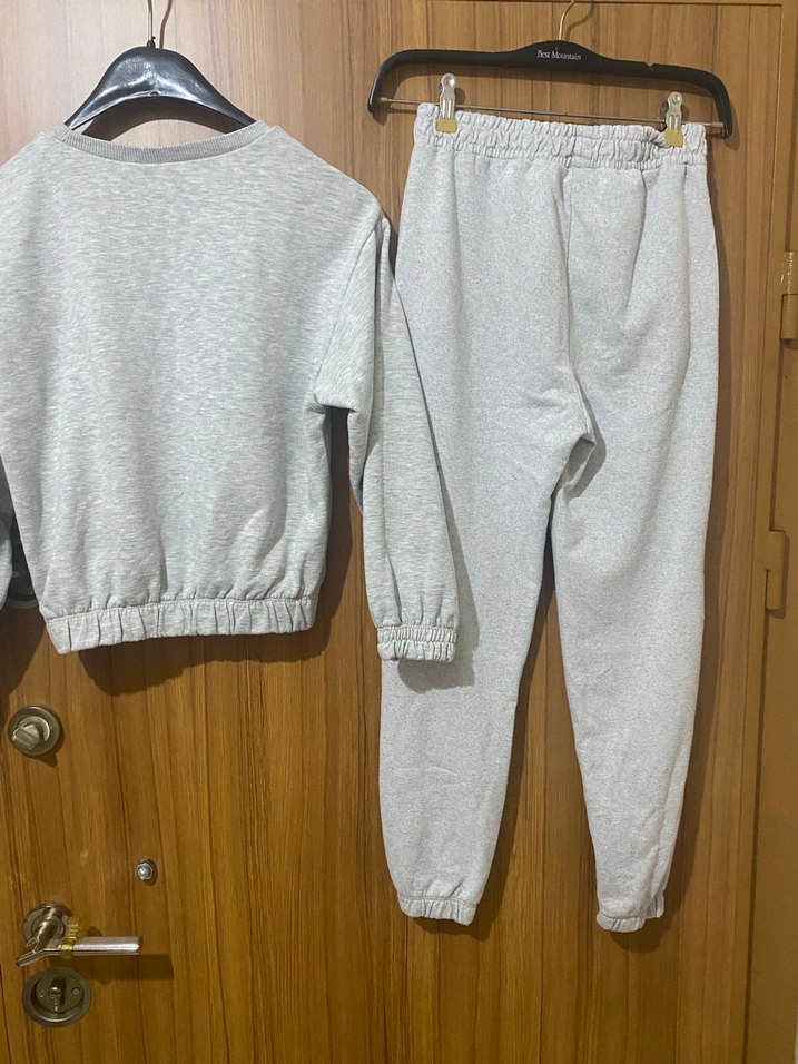 Gri Baskılı Kız Eşofman Takımı - Görsel 2