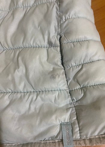 Kız Çocuk Kapüşonlu Fermuarlı Bej Yelek - Görsel 2