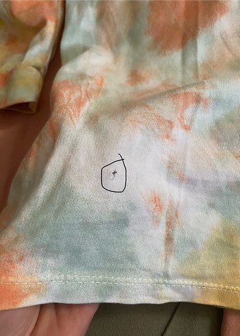 Kızlar için Pastel Batik Desenli Pamuklu Eşofman - Görsel 5