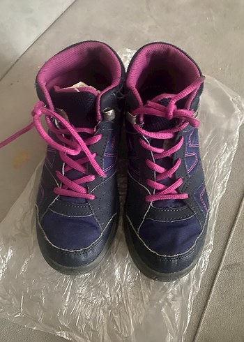 Kız Çocuk Mor Spor Ayakkabı Velcro - Görsel 5