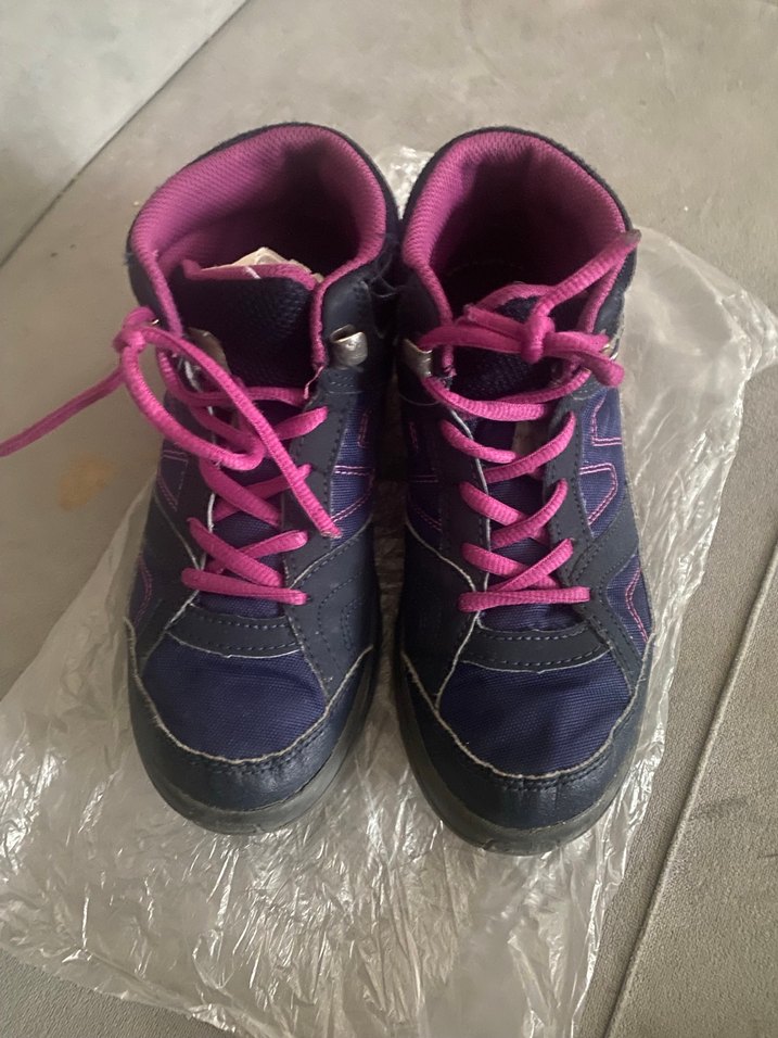 Kız Çocuk Mor Spor Ayakkabı Velcro - Görsel 5