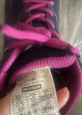 Kız Çocuk Mor Cırtcırtlı Spor Ayakkabı - Görsel 4