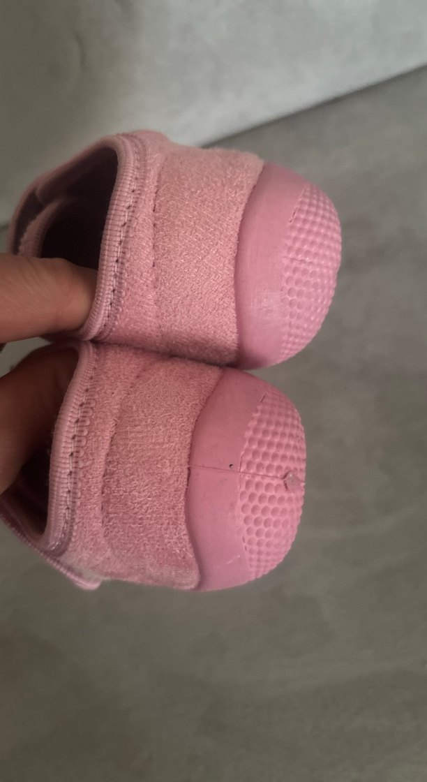 Kız Çocuk Pembe Nakışlı Sıcak Terlik - Görsel 2