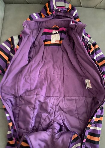 Kız Bebek Mor Çizgili Tulumu - Görsel 9