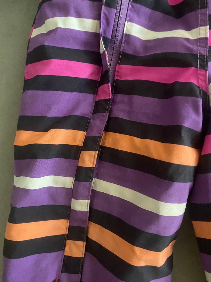 Kız Bebek Mor Çizgili Tulumu - Görsel 4