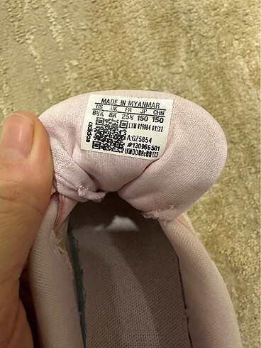 25 Beden pembe Renk Adidas kız çocuk ayakkabı