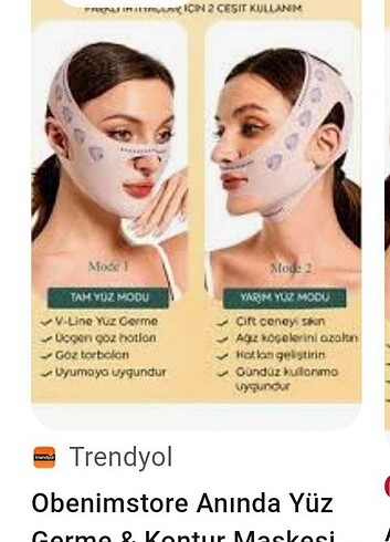 Yüz Şekillendirici Maske 