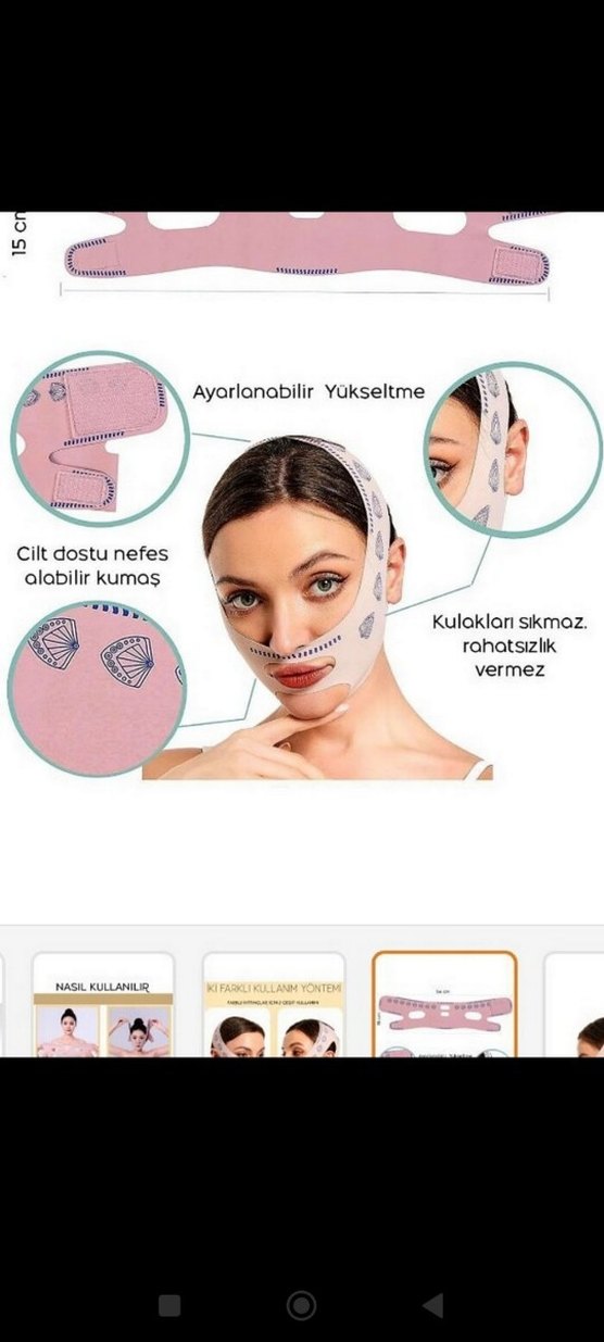 Anında Yüz Germe ve Kontur Maskesi - Görsel 5