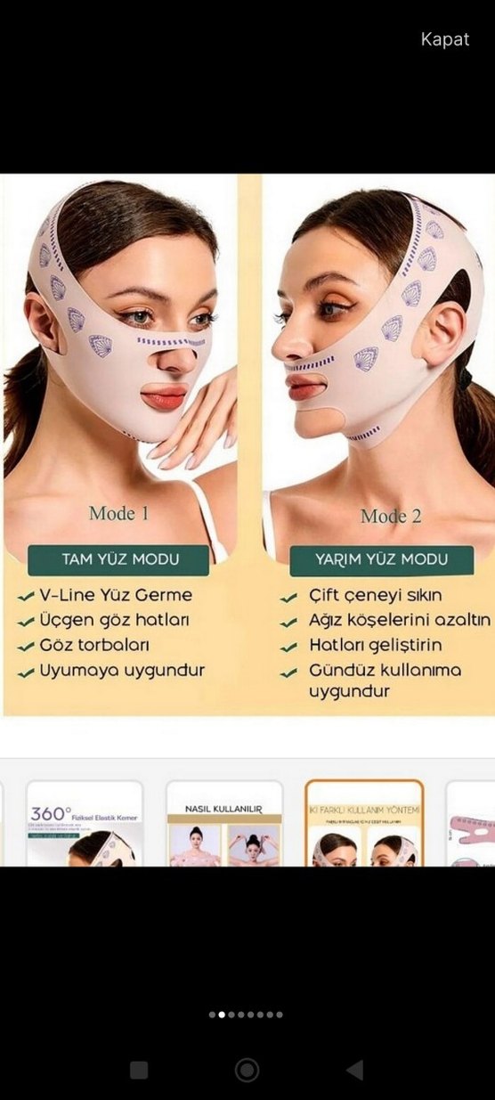 Yüz Germe ve Kontur Maskesi - Görsel 2