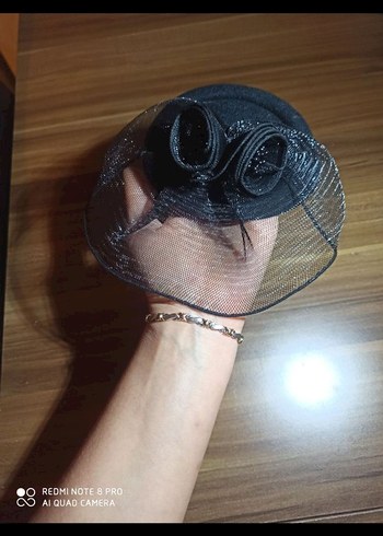 Siyah vualet ve Dantel Kadın Eldiven sıfır ürün - Görsel 3