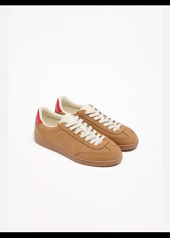 Bej Süet Kadın Sneakers