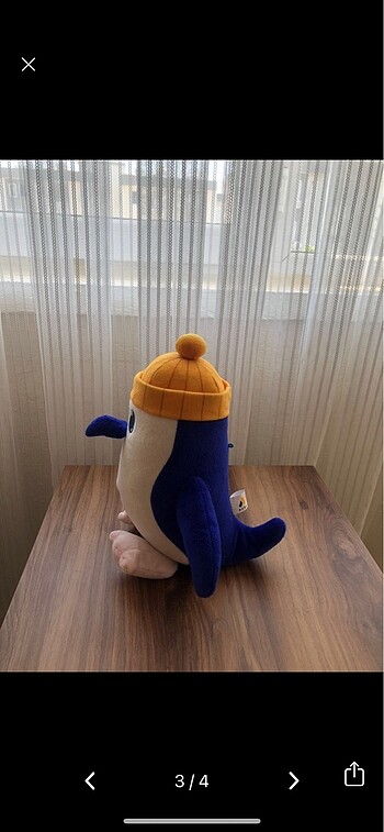 Beden Kaptan pengu peluş