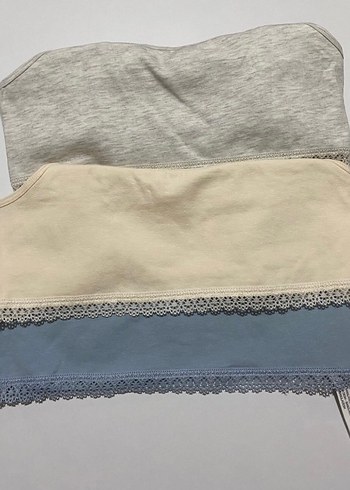 Kız Çocuk İnce Askılı Üçlü Atlet 13-14 yaş - Görsel 2