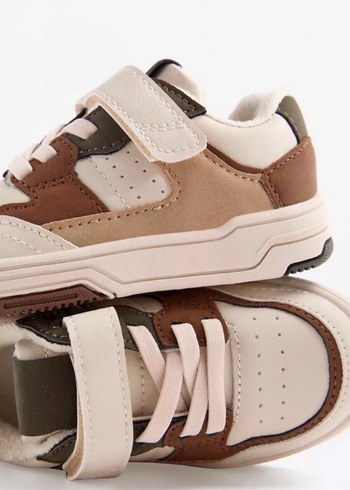 Çocuk Kahverengi Bağcıklı Spor Ayakkabı - Görsel 2