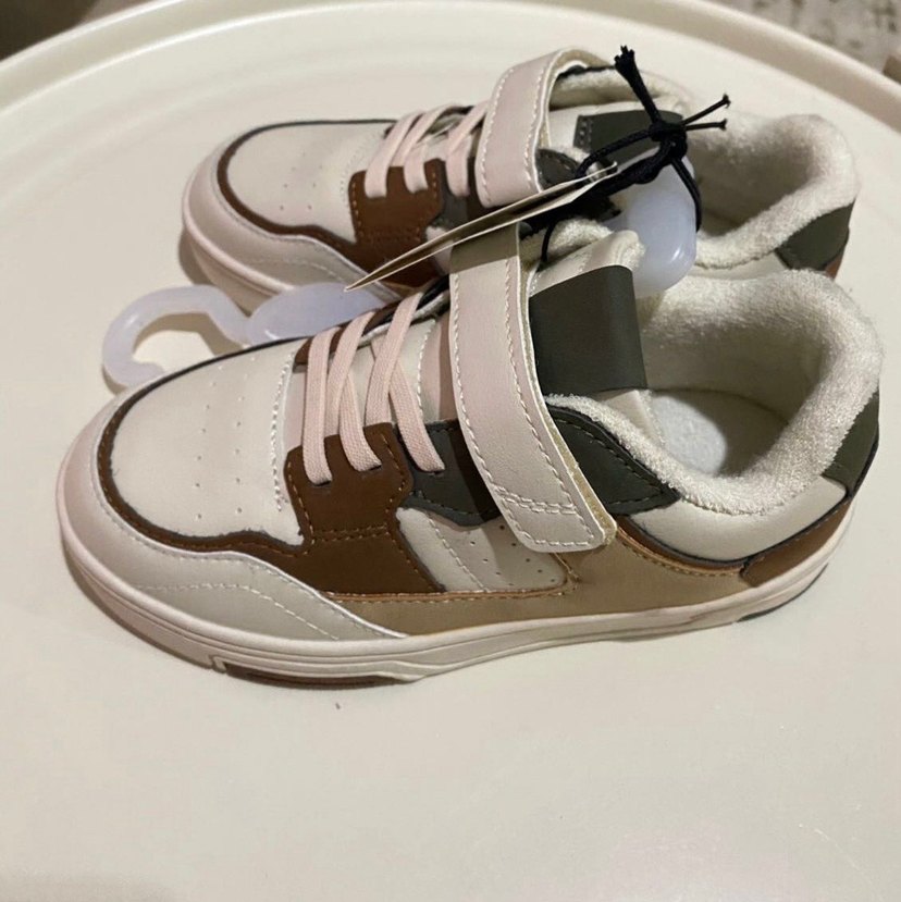 Çocuk Kahverengi Bağcıklı Spor Ayakkabı - Görsel 4