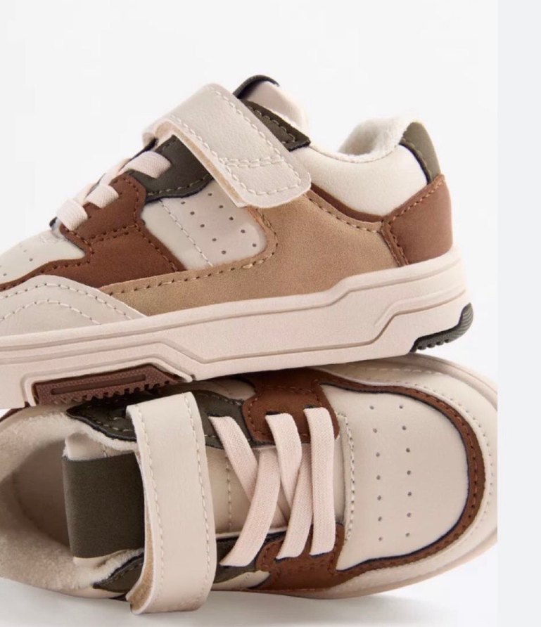 Çocuk Kahverengi Bağcıklı Spor Ayakkabı - Görsel 2